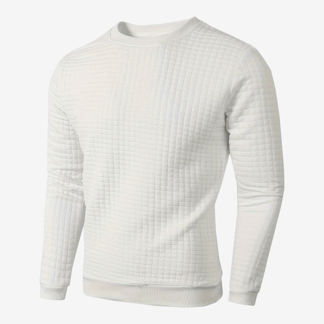 Jorvalore | Men's Textured Sweatshirt Long Sleeve Casual Pullover