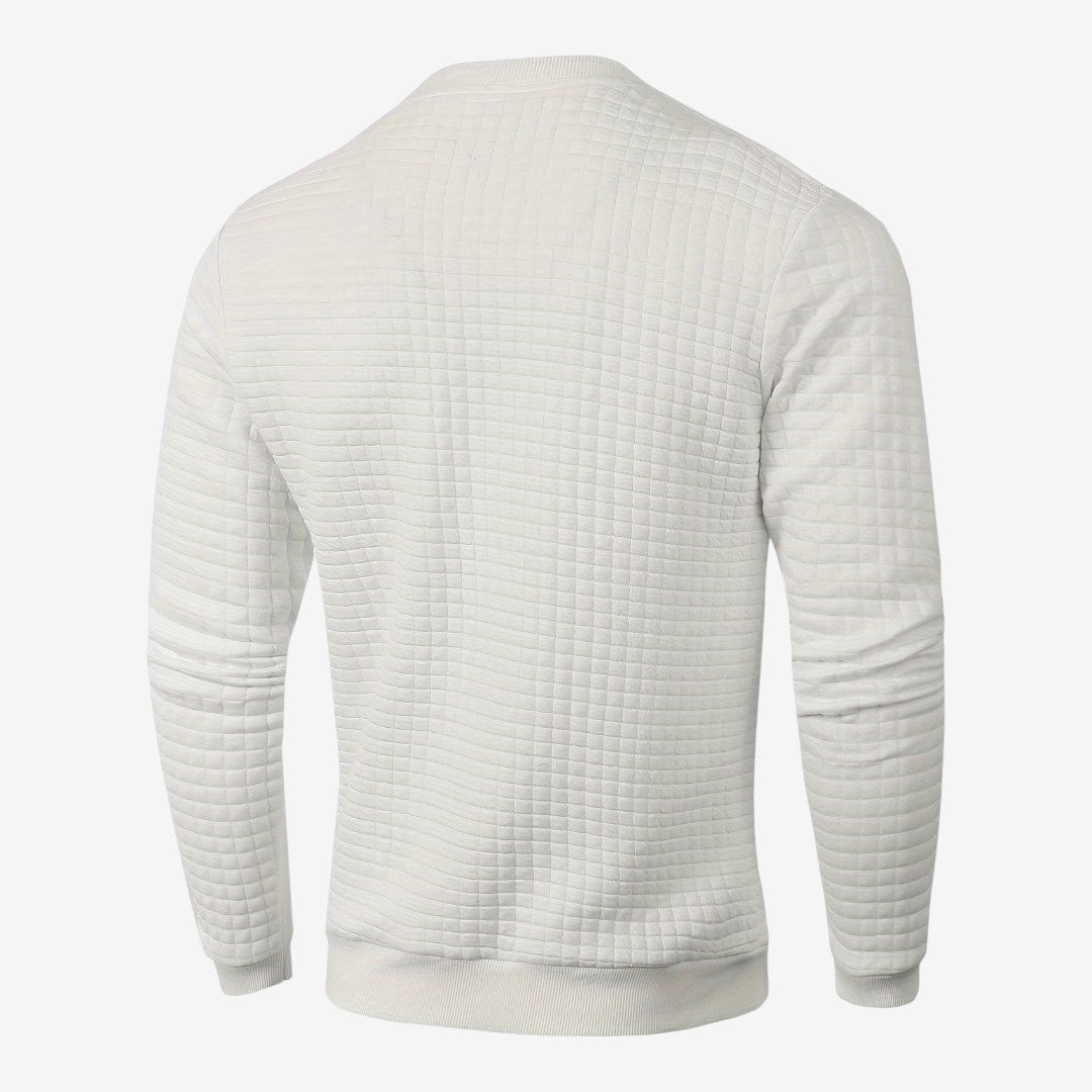 Jorvalore | Men's Textured Sweatshirt Long Sleeve Casual Pullover