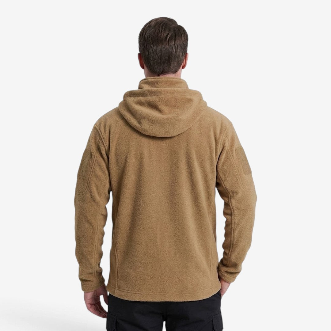 Jorvalore | Men’s Thick Fleece Jacket Hooded Multi Pocket Warm Coat