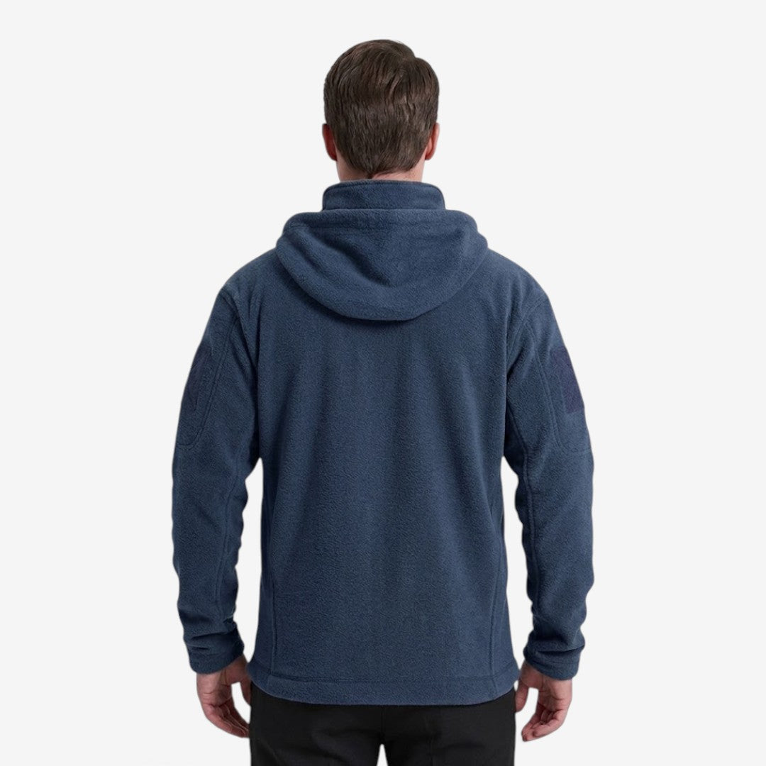 Jorvalore | Men’s Thick Fleece Jacket Hooded Multi Pocket Warm Coat