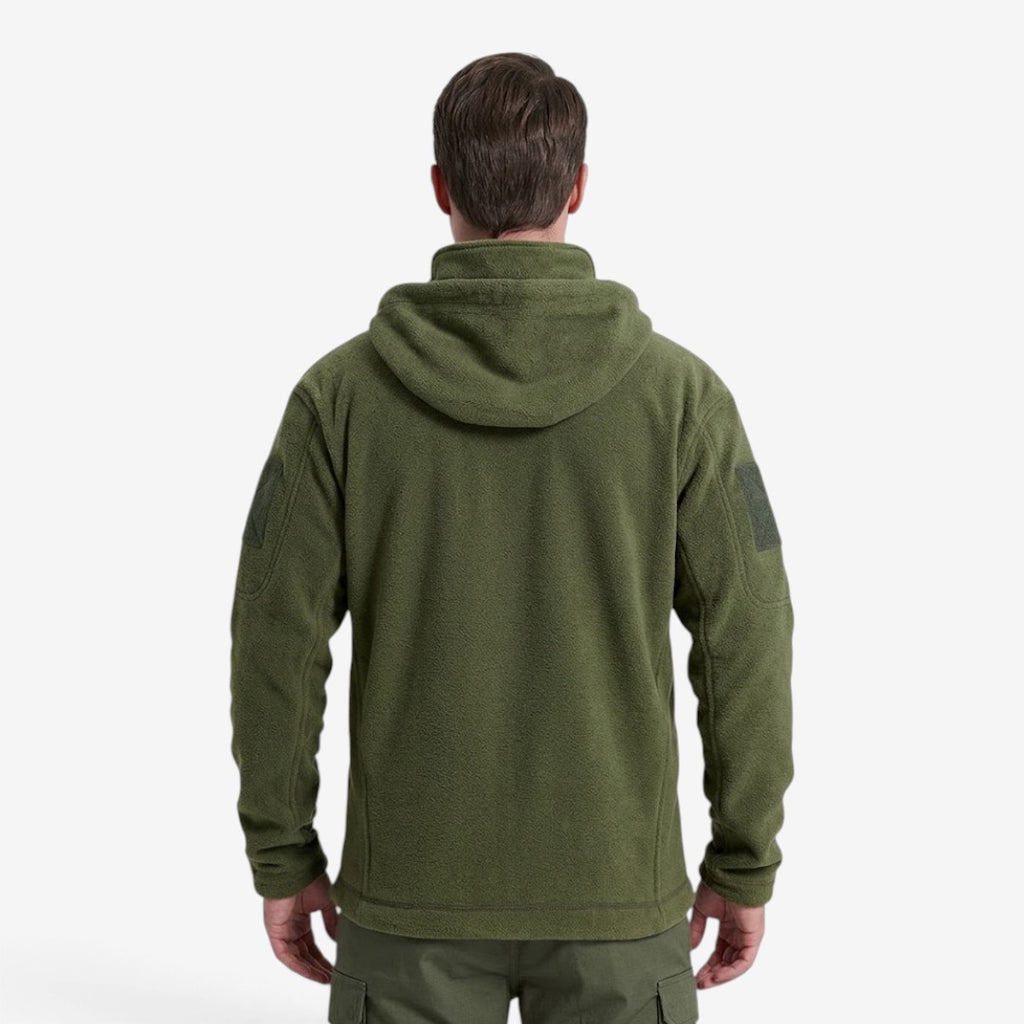 Jorvalore | Men’s Thick Fleece Jacket Hooded Multi Pocket Warm Coat
