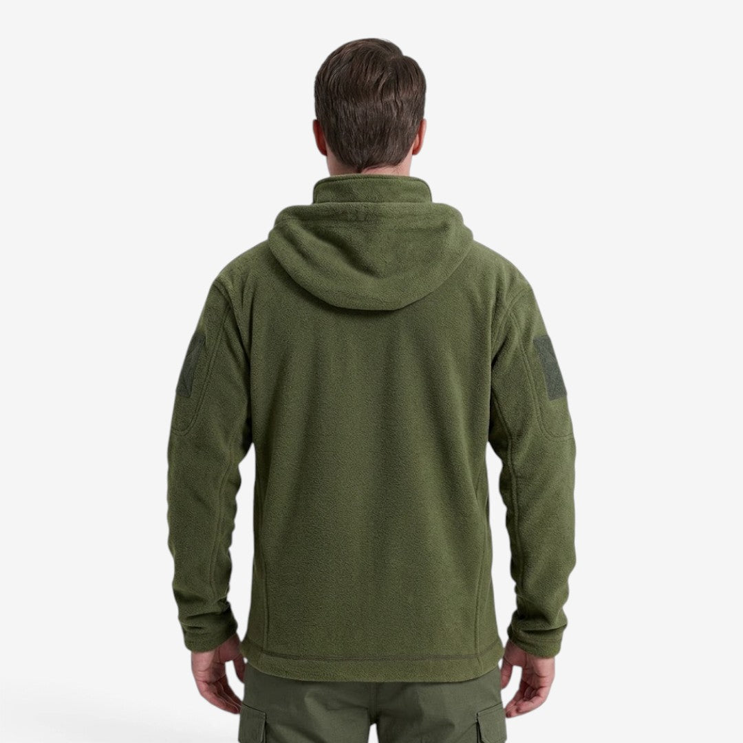 Jorvalore | Men’s Thick Fleece Jacket Hooded Multi Pocket Warm Coat