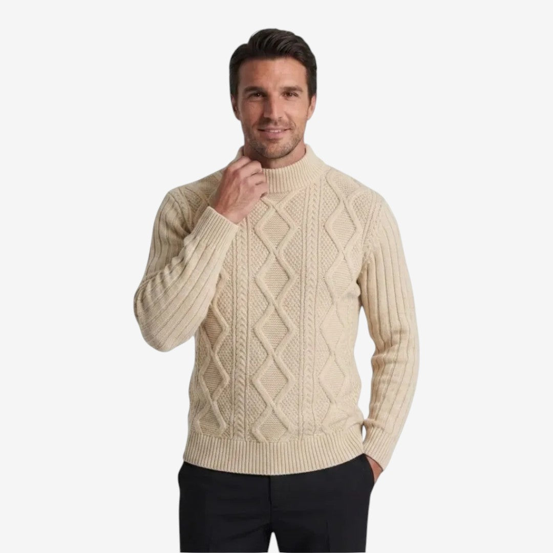 Jorvalore | Men's Thick Knit Winter Jumper Warm Twisted Knitwear