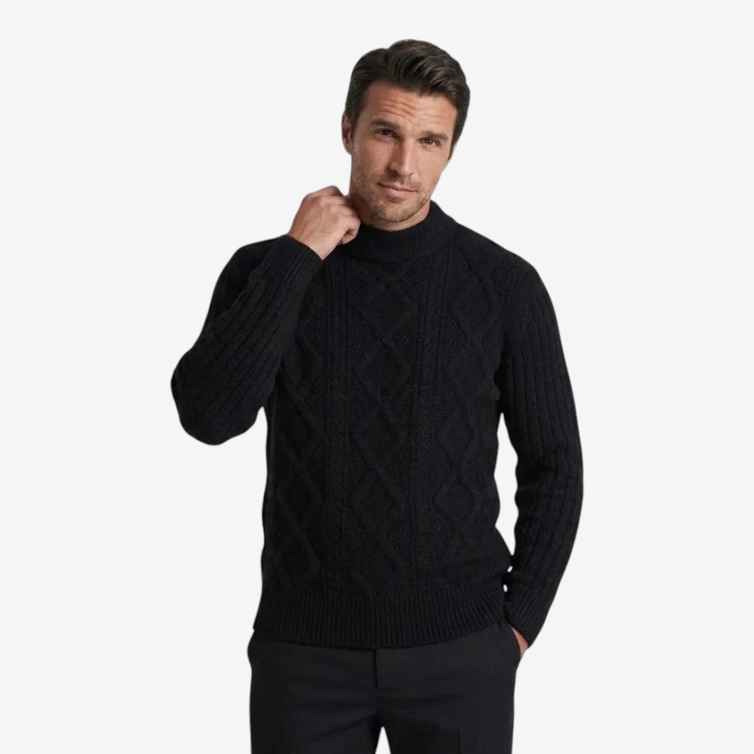 Jorvalore | Men's Thick Knit Winter Jumper Warm Twisted Knitwear