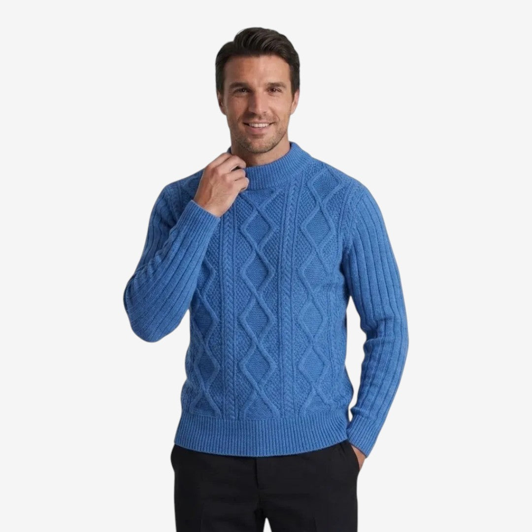 Jorvalore | Men's Thick Knit Winter Jumper Warm Twisted Knitwear
