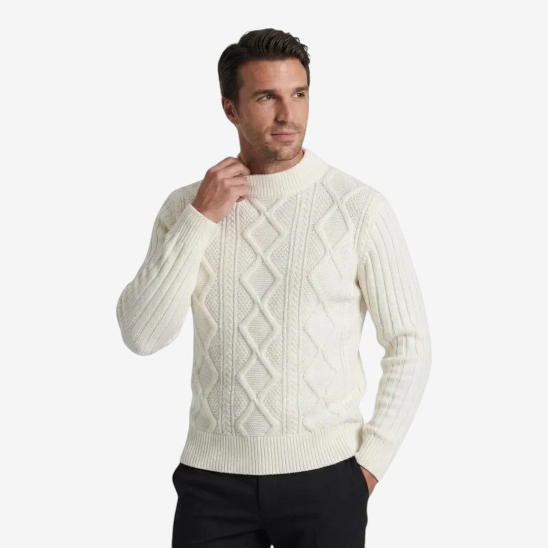 Jorvalore | Men's Thick Knit Winter Jumper Warm Twisted Knitwear
