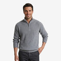 Jorvalore | Men's Thick Quarter Zip Knit Jumper for Autumn & Winter