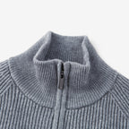 Jorvalore | Men's Thick Quarter Zip Knit Jumper for Autumn & Winter