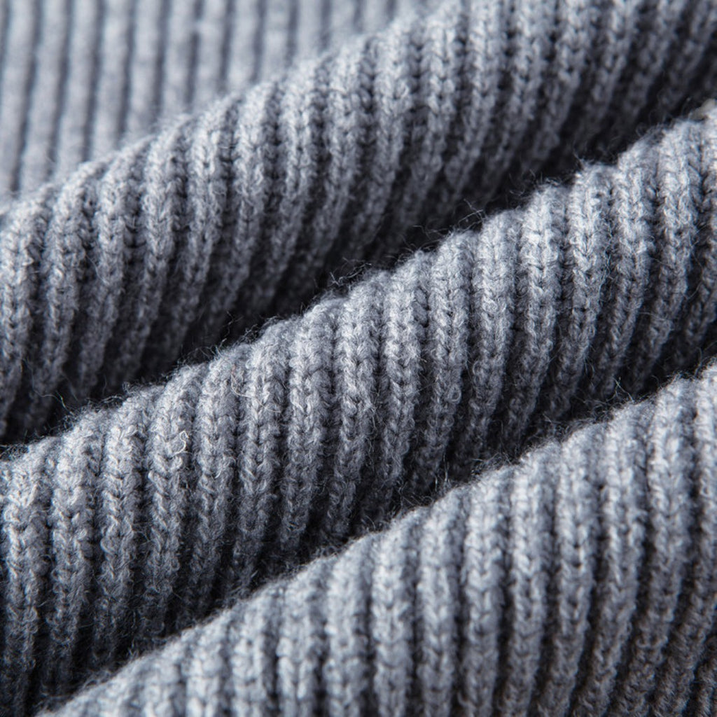 Jorvalore | Men's Thick Quarter Zip Knit Jumper for Autumn & Winter