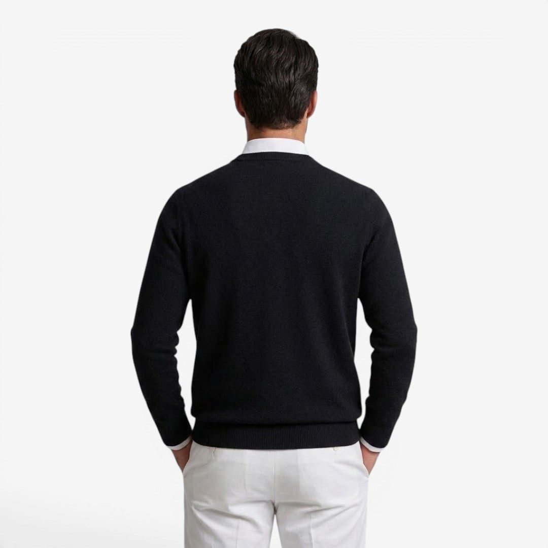 Jorvalore | Men's V-Neck Knit Jumper for Smart Casual Wear