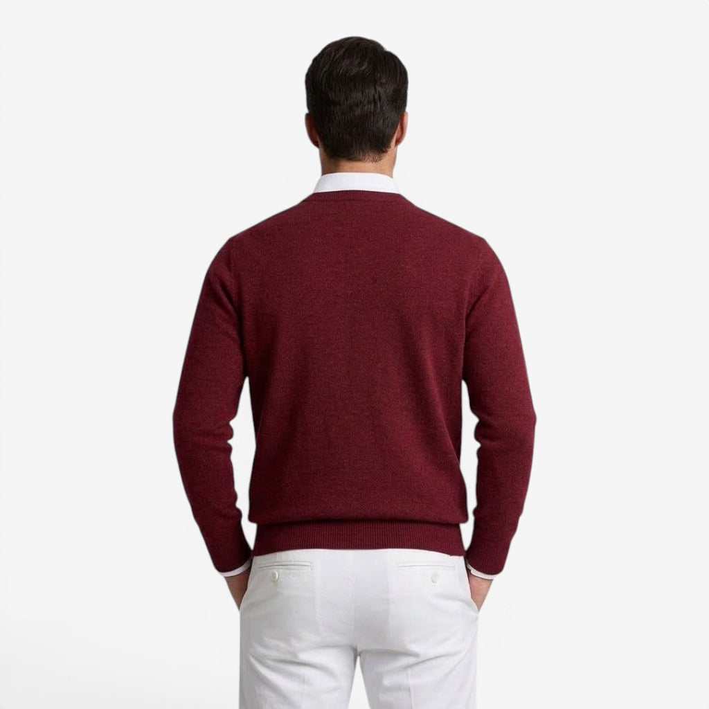 Jorvalore | Men's V-Neck Knit Jumper for Smart Casual Wear