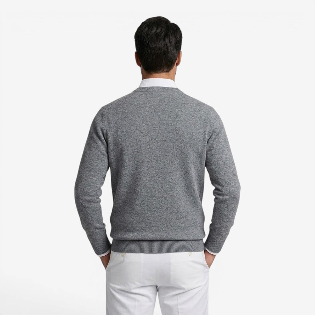 Jorvalore | Men's V-Neck Knit Jumper for Smart Casual Wear