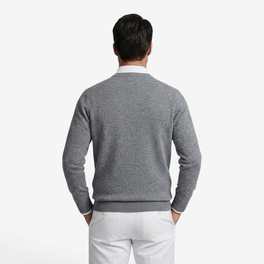 Jorvalore | Men's V-Neck Knit Jumper for Smart Casual Wear
