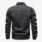 Jorvalore | Men’s Vintage Denim Jacket Slim Fit Classic Lapel