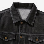 Jorvalore | Men’s Vintage Denim Jacket Slim Fit Classic Lapel