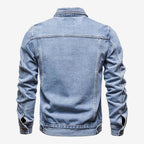 Jorvalore | Men’s Vintage Denim Jacket Slim Fit Classic Lapel