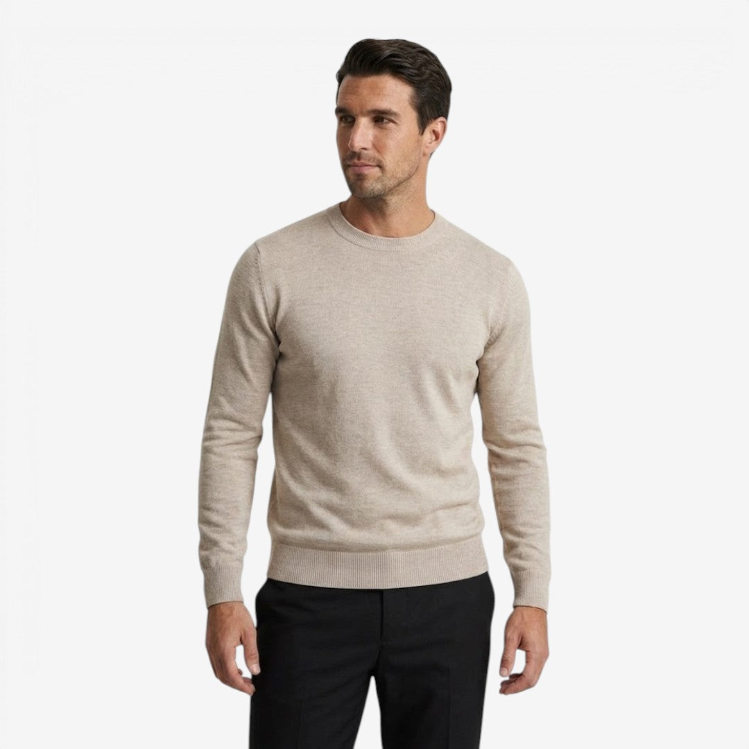 Jorvalore | Men's Warm Crew Neck Knit Jumper for Everyday Comfort