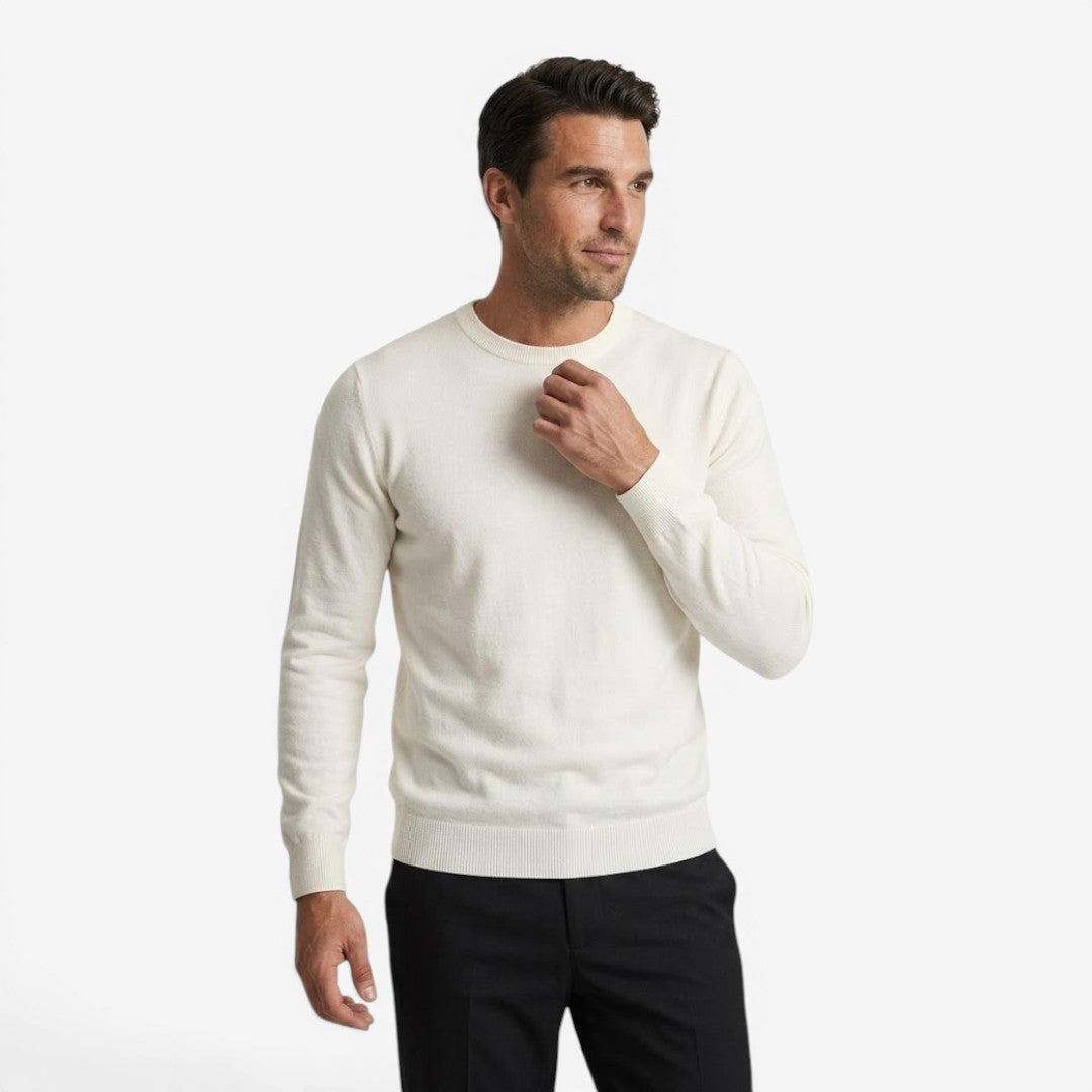 Jorvalore | Men's Warm Crew Neck Knit Jumper for Everyday Comfort