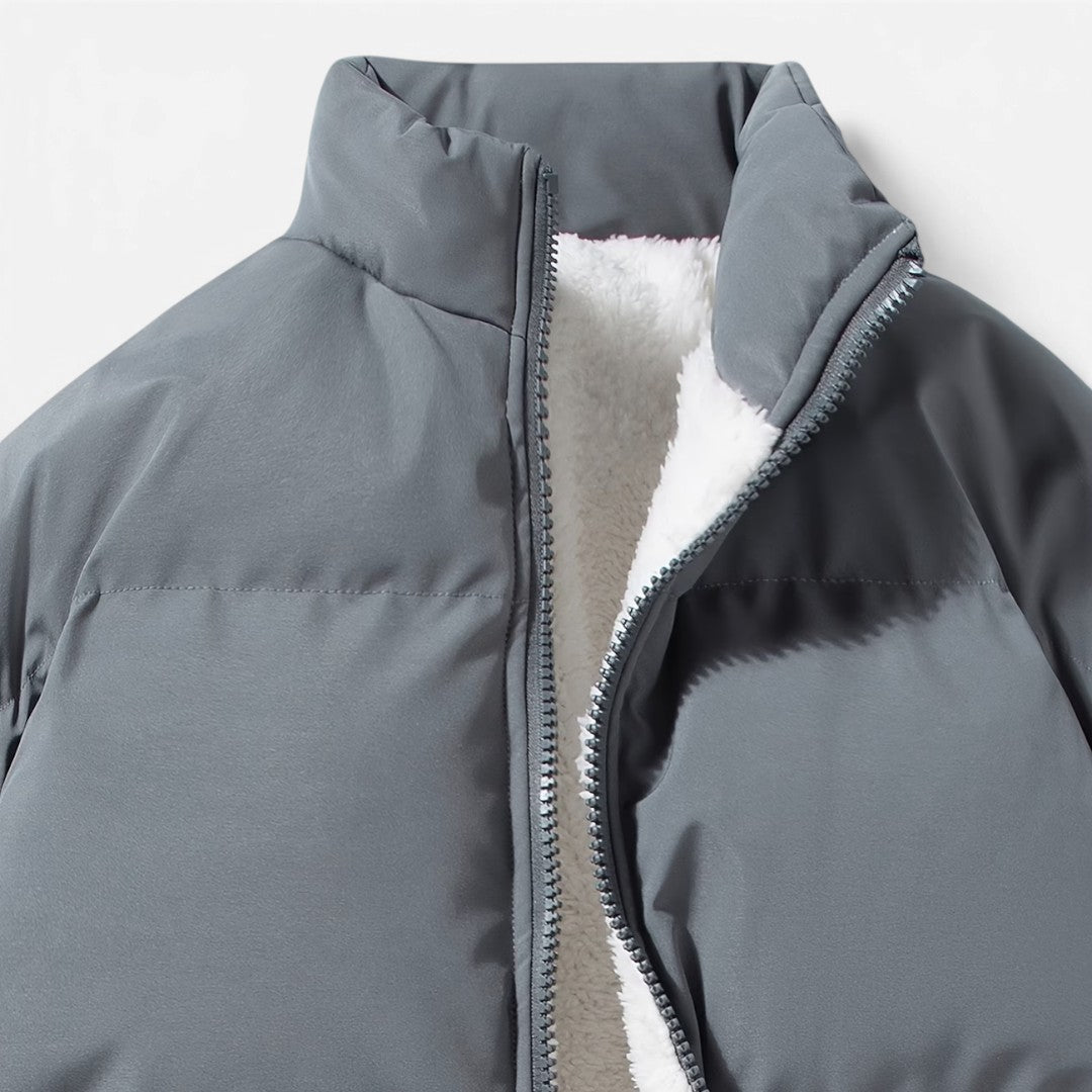 Jorvalore | Men's Winter Zip-Up Jacket Warm Stand Collar Streetwear