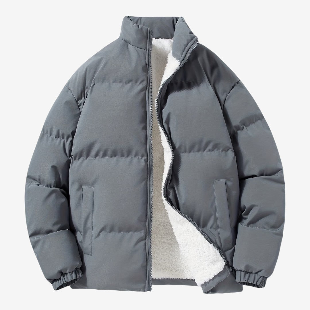Jorvalore | Men's Winter Zip-Up Jacket Warm Stand Collar Streetwear