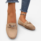 Jorvalore | Women’s Comfortable Leather Loafers Classic Flat Style