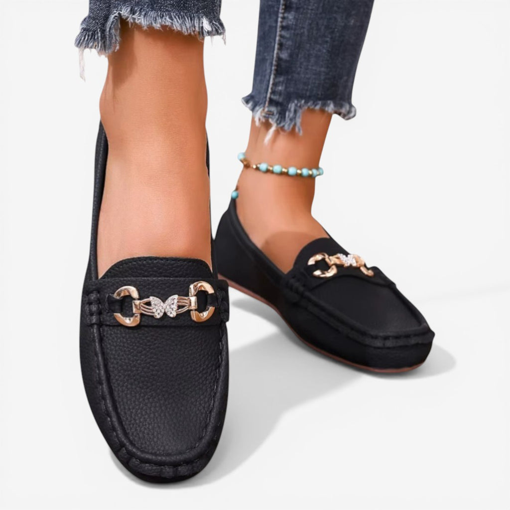 Jorvalore | Women’s Comfortable Leather Loafers Classic Flat Style