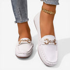 Jorvalore | Women’s Comfortable Leather Loafers Classic Flat Style