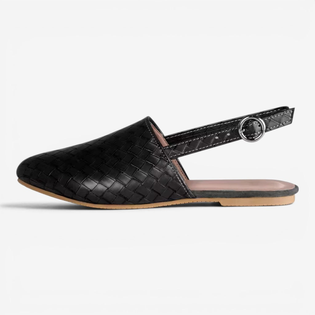 Jorvalore | Women's Comfortable Pointed Toe Sandals with Buckle Strap