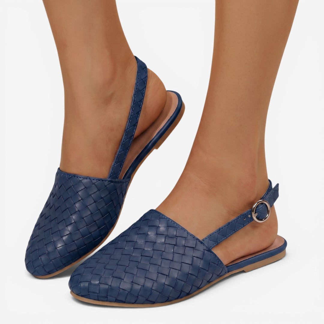 Jorvalore | Women's Comfortable Pointed Toe Sandals with Buckle Strap