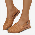 Jorvalore | Women's Comfortable Pointed Toe Sandals with Buckle Strap