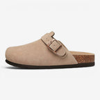 Jorvalore | Women's Comfortable Suede Clogs Adjustable Buckle Sandals