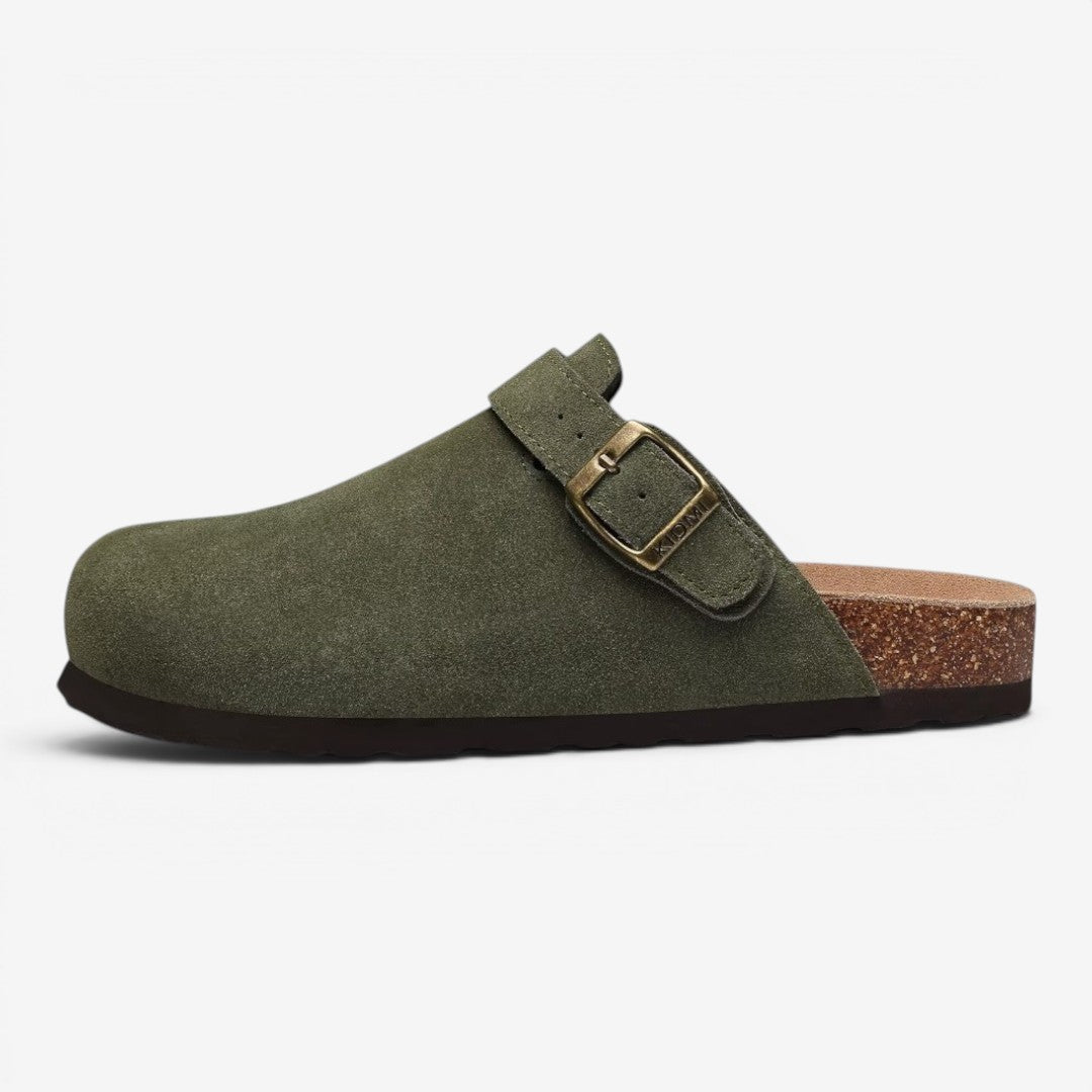 Jorvalore | Women's Comfortable Suede Clogs Adjustable Buckle Sandals