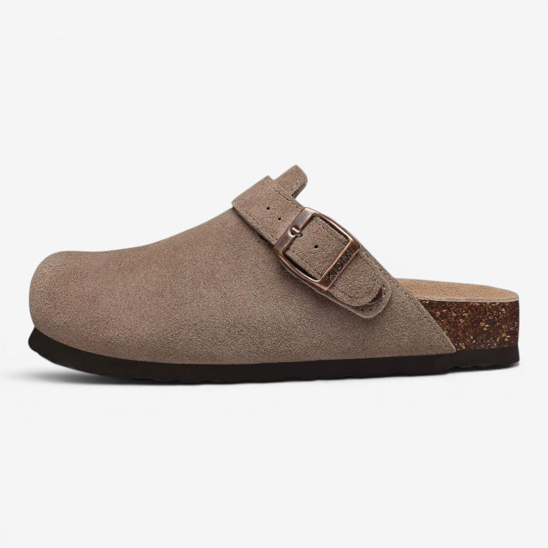 Jorvalore | Women's Comfortable Suede Clogs Adjustable Buckle Sandals