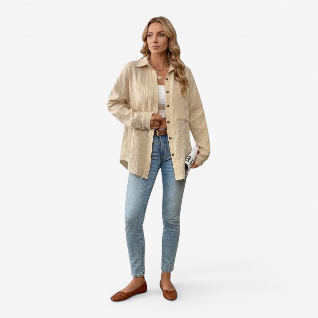 Jorvalore | Women’s Cotton Blouse Summer Lightweight Breathable Top