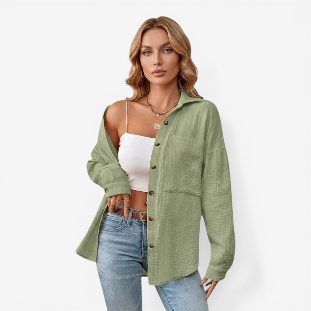 Jorvalore | Women’s Cotton Blouse Summer Lightweight Breathable Top