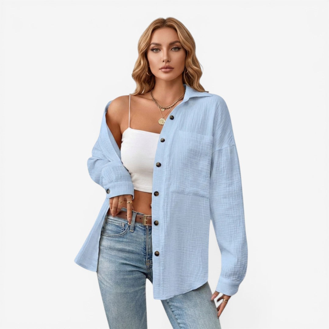 Jorvalore | Women’s Cotton Blouse Summer Lightweight Breathable Top