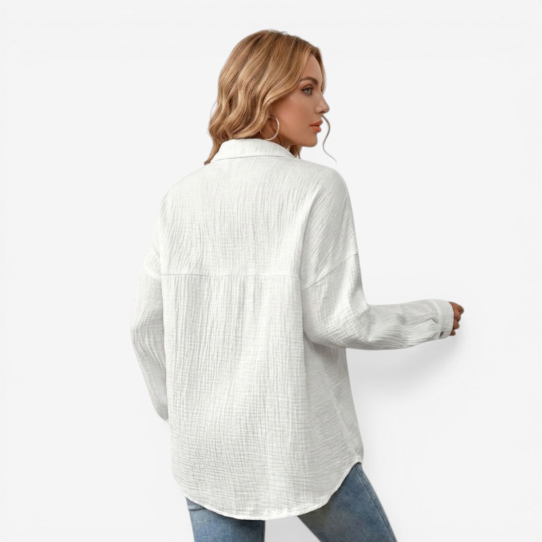 Jorvalore | Women’s Cotton Blouse Summer Lightweight Breathable Top