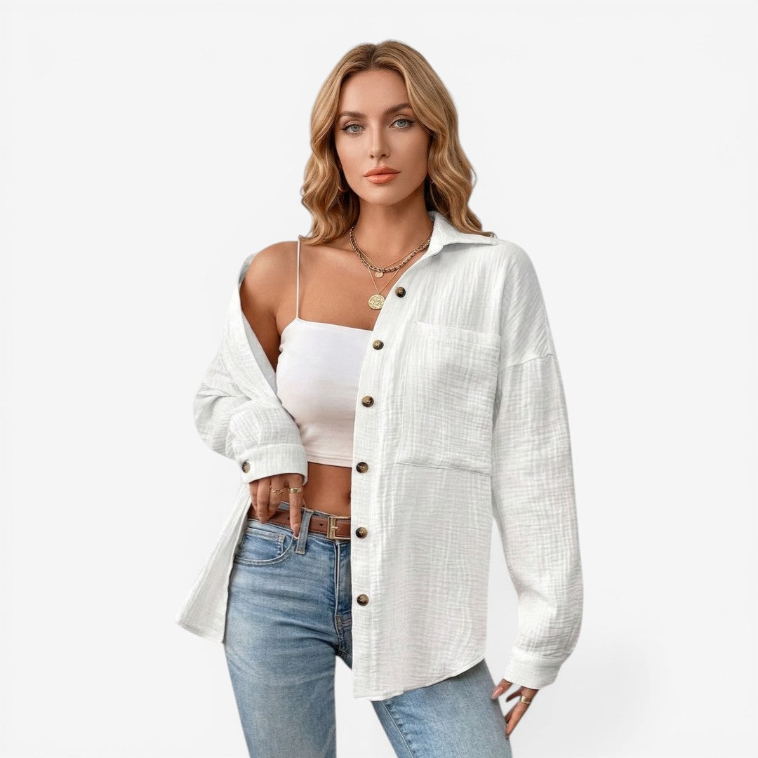 Jorvalore | Women’s Cotton Blouse Summer Lightweight Breathable Top