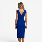Jorvalore | Women's Elegant Summer Midi Dress with V-Neck and Side Slit
