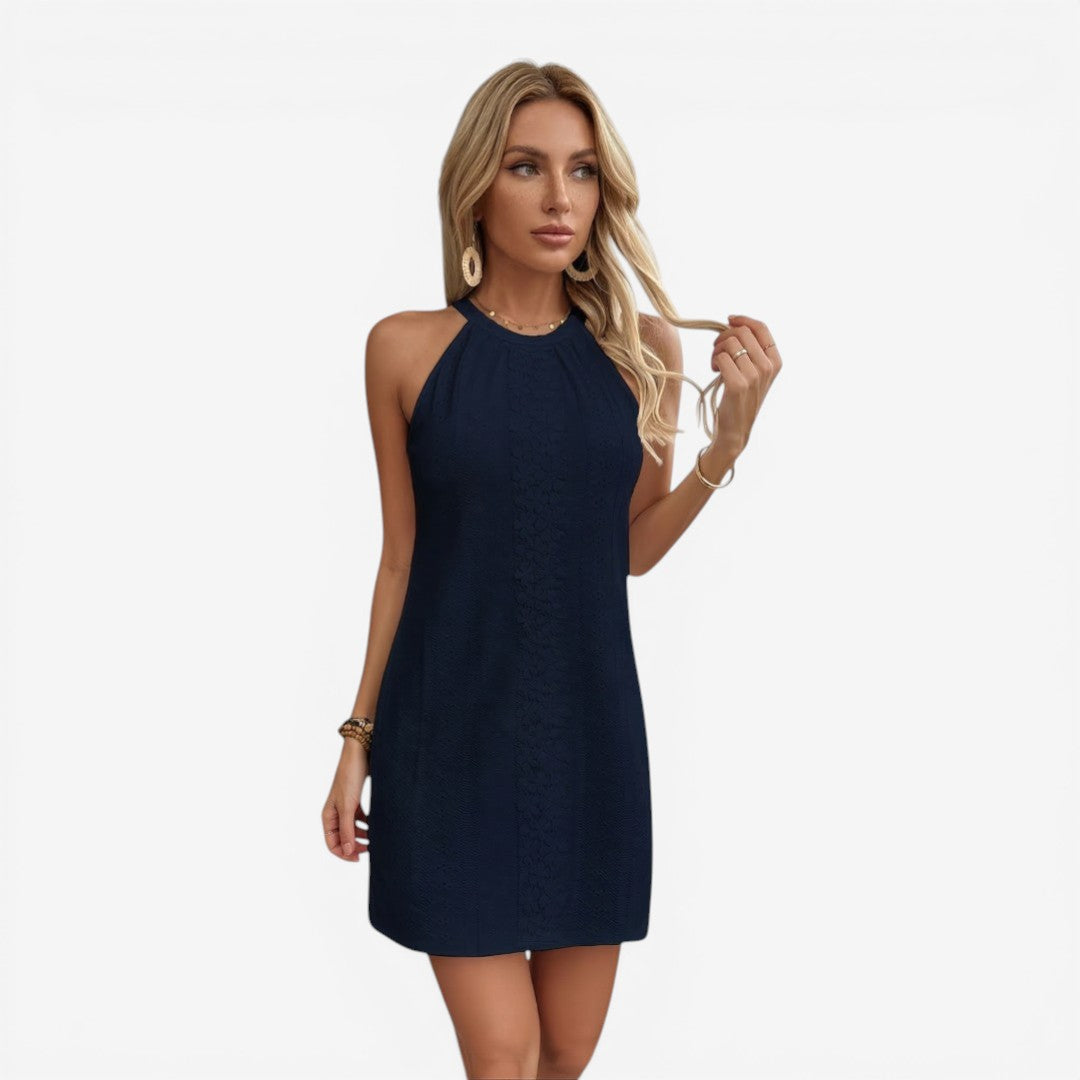 Jorvalore | Women’s Floral Halter Mini Dress for Summer Events