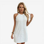 Jorvalore | Women’s Floral Halter Mini Dress for Summer Events