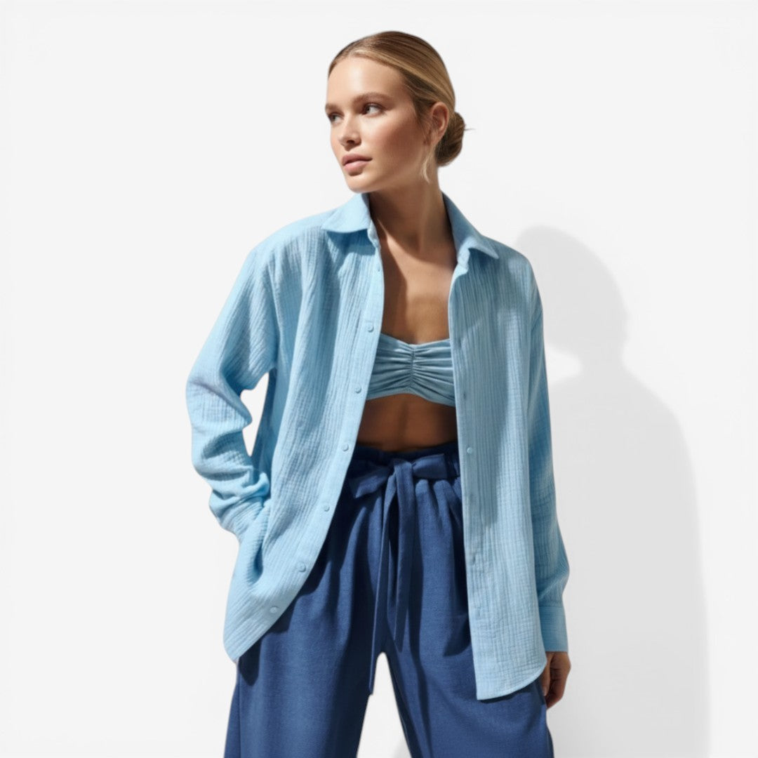 Jorvalore | Women’s Lightweight Cotton Blouse for Summer Comfort