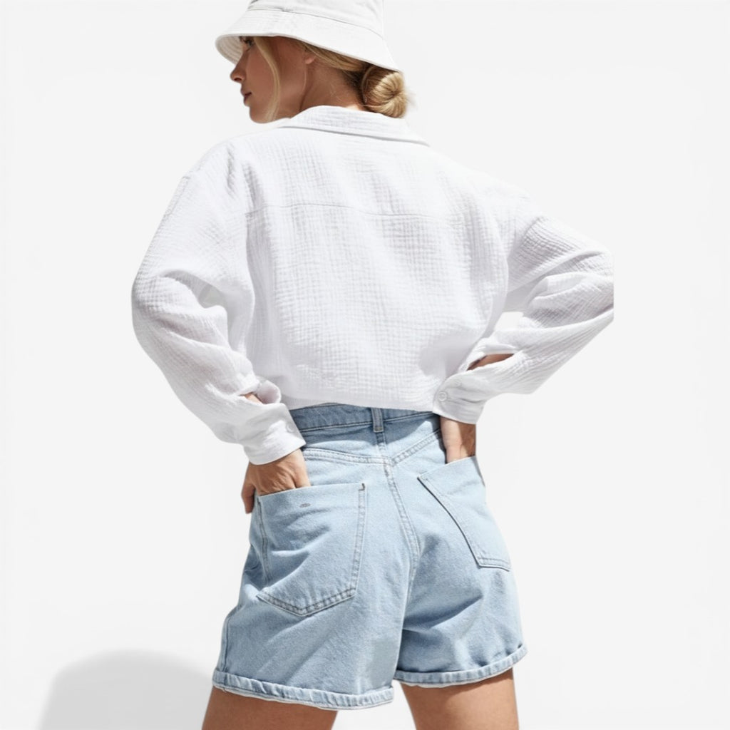 Jorvalore | Women’s Lightweight Cotton Blouse for Summer Comfort