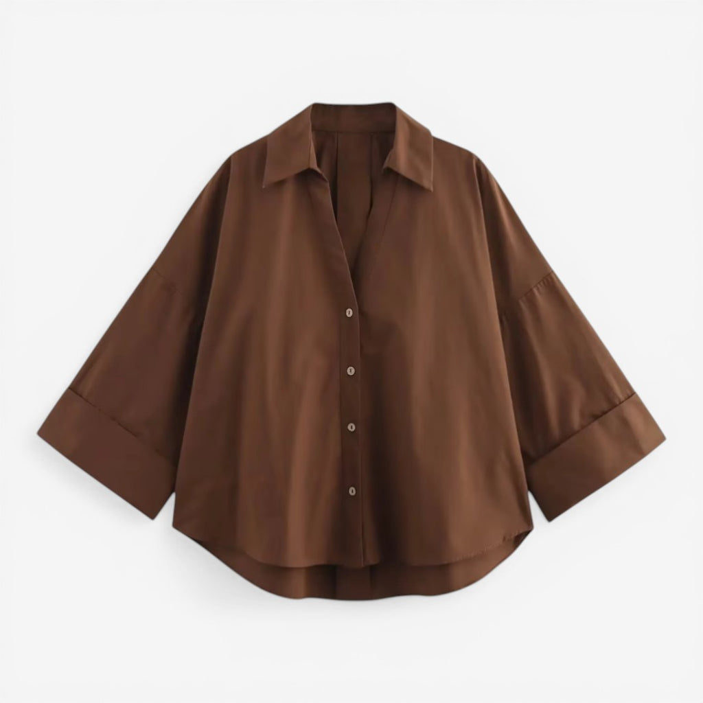 Jorvalore | Women’s Lightweight Cotton Blouse for Work and Travel