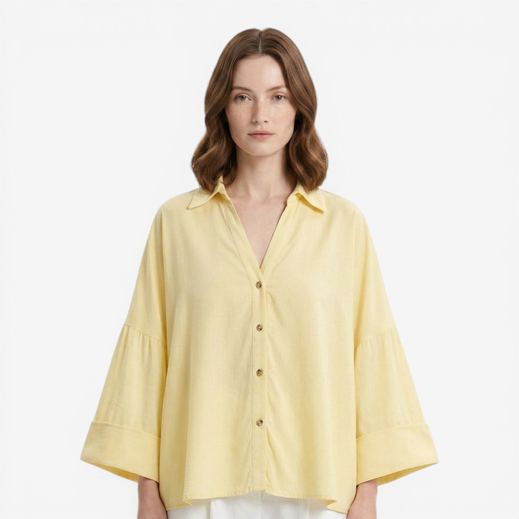 Jorvalore | Women’s Lightweight Cotton Blouse for Work and Travel