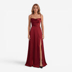 Jorvalore | Women's Maxi Dress Elegant Draped Side Slit Summer Dress
