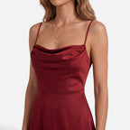 Jorvalore | Women's Maxi Dress Elegant Draped Side Slit Summer Dress
