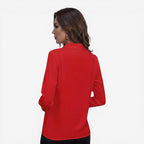 Jorvalore | Women’s Solid Color Dress Blouse for Office Wear