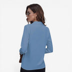 Jorvalore | Women’s Solid Color Dress Blouse for Office Wear
