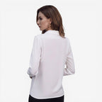 Jorvalore | Women’s Solid Color Dress Blouse for Office Wear